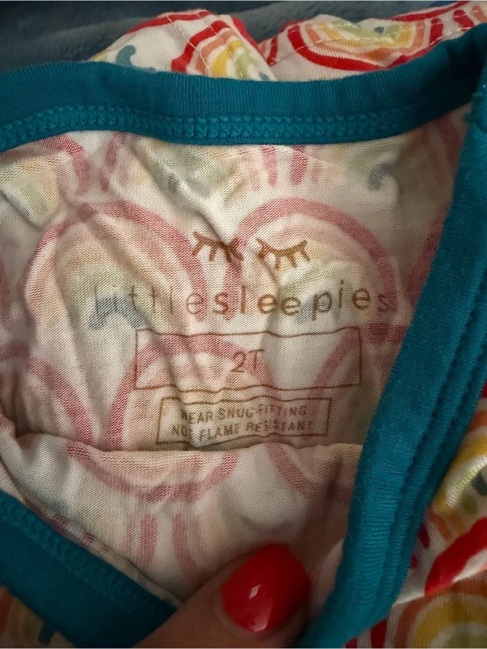 Little Sleepies Primary Rainbow Print Short Sleeve/Shorts Pajama Set